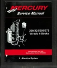 Mercury Verado 200-275 Hp 4-STROKE Service Manual Electrical System 2005 Good. Price: $39.99.