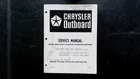 Chrysler Outboard Service Manual 3 & 4 Cylinder OB1565 1982 Marine Good. Price: $49.99.