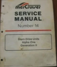 Mercruiser Service Manual Number 14 90-818177 1-492 Used. Price: $55.12.