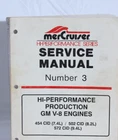 Mercruiser Hi-performance Service Manual Number 3 Gm V-8 Engine 90-848294 Used. Price: $69.95.