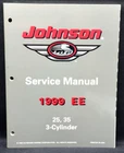 1999 Johnson Ee 25 35 Hp 3-CYLINDER Models Oem Service Manual P/n 787029 Exc New. Price: $25.46.