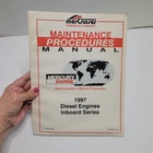 Operating Maintenance Procedures Manual For Mercruiser 1997 Diesel Inboard Serie Used. Price: $12.00.
