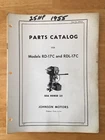 Vintage Parts Catalog Johnson 25 Sea Horse Outboard RD-17C Rdl 376510 3-5-59 Used. Price: $11.90.