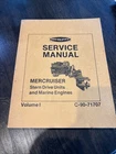 Mercury Marine Service Manual Vol 1, C-90-71707, Mercruiser 1974-78 Models Used. Price: $22.00.