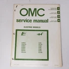 Omc Service Manual - Electric Models & Eb 1980 P/n 392067. Price: $14.94.