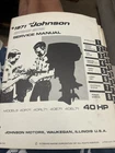 1971 Johnson Outboard Hp Service Repair Shop Manual 40R71 40RL71 40E71 40EL71 Used. Price: $25.00.