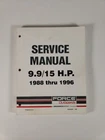 Force Outboards Service Manual 9.9/15 H.p. 1988 Thru 1996 (p/n 90-823264) Used. Price: $34.95.