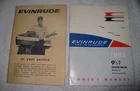 Evinrude Service Dealer & 1965 Owners Manual 9.5 Hp Sportwin Models 9522 0523 Used. Price: $15.00.
