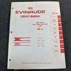 1970 Evinrude 4688 Service Manual Big Twin Lark 40 Hp Models Omc Used. Price: $15.00.