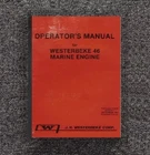 46 Marine Diesel Engine Operator Instr. Manual Fits 1984 Westerbeke PN21479 Good. Price: $18.62.