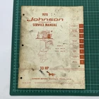 JM-7007 1970 Johnson Hp 33R70 33RL70 Outboard Service Shop Manual Vintage Used. Price: $28.74.