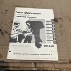Omc JM-7105 1971 Johnson Hp 20R71 20RL71 Model Outboard Service Manual Used. Price: $17.00.