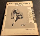 1971 Evinrude Outboard Triumph Hp Service Manual P/n 4752 (606) Used. Price: $34.99.