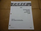 1987 Force Hp 42F7A Manual Start Outboard Parts Catalog OB4096 Used. Price: $9.50.