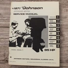 1971 Johnson 85 Hp Outboard Service Manual JM-7110A Used. Price: $14.99.
