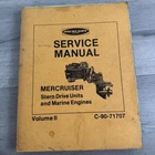 Vintage Mercruiser Service Manual Vol Ii C-90-71707 Mercury Marine Stern Drive Good. Price: $15.99.