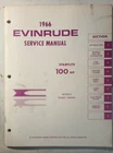 1966 Evinrude 4286 Hp 100683, 100693 Models Outboard Service Manual Used. Price: $29.95.
