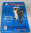 1993 Omc Johnson Evinrude 40 Thru 55 Hp Models Service Manual P/n 500608 Used. Price: $29.96.