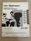 Vintage 1971 Johnson Outboard Motor 1/2 Hp Service Manual #JM-7104 Used. Price: $20.00.