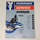 Evinrude Service Manual - 1975 4HP Models 4506, 4536 P/n 5088. Price: $14.94.