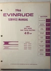1966 Evinrude 4283 40 Hp Models Outboard Service Manual Used. Price: $29.95.