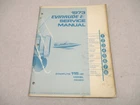 4911 Omc 1973 Evinrude Outboard Service Repair Manual 115 Hp Starflite Used. Price: $33.95.