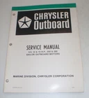 Chrysler Outboard Service Manual 9.9, 12 & 15 Hp 250 280 Sailor. Price: $19.98.