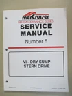 Oem 1998 Mercury/mercruiser Sterndrive Service Manual #5 90-840250 Used. Price: $24.99.