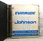 1985 Omc Evinrude Johnson Service Manual 2 Thru V6 Rec Models #507508 Lrg Binder Used. Price: $75.00.