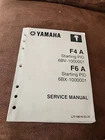 2009 Yamaha Marine Outboards F4A/F6A Factory Service Manual P/n LIT-18616-03-20 Used. Price: $19.18.