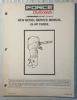 Mercury Force 90-828625 9/94 25HP New Model Service Manual Used. Price: $9.95.