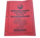 Westerbeke 48009 Genuine Oem Single Phase Gasoline Generators Operators Manual New. Price: $19.95.