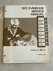 Vintage 1972 Evinrude Service Manual, 4820-STARFLITE 85HP Model #85293 Used. Price: $20.00.