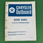 Oem 1972 Chrysler Outboard Motors Service Shop Manual 4.9 Hp & Ob 1895 Used. Price: $14.99.