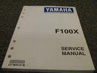 1999-2003 Yamaha F100TXRX F100TXRZ Outboard Service Repair Manual 2000 2001 2002 Used. Price: $100.09.