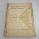 1972 Johnson Sea Horse Outboard Motor Service Manual 65ES72 ESL72 Hp Used. Price: $29.95.