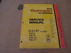 1975 Johnson "9.9HP 10R75/10E75/10RL75/10EL75 Service Manual #JM7505 2-E-4 Used. Price: $19.95.
